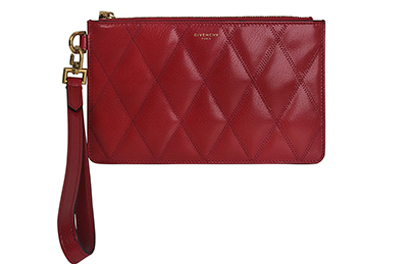 Quilted Wristlet Clutch, front view